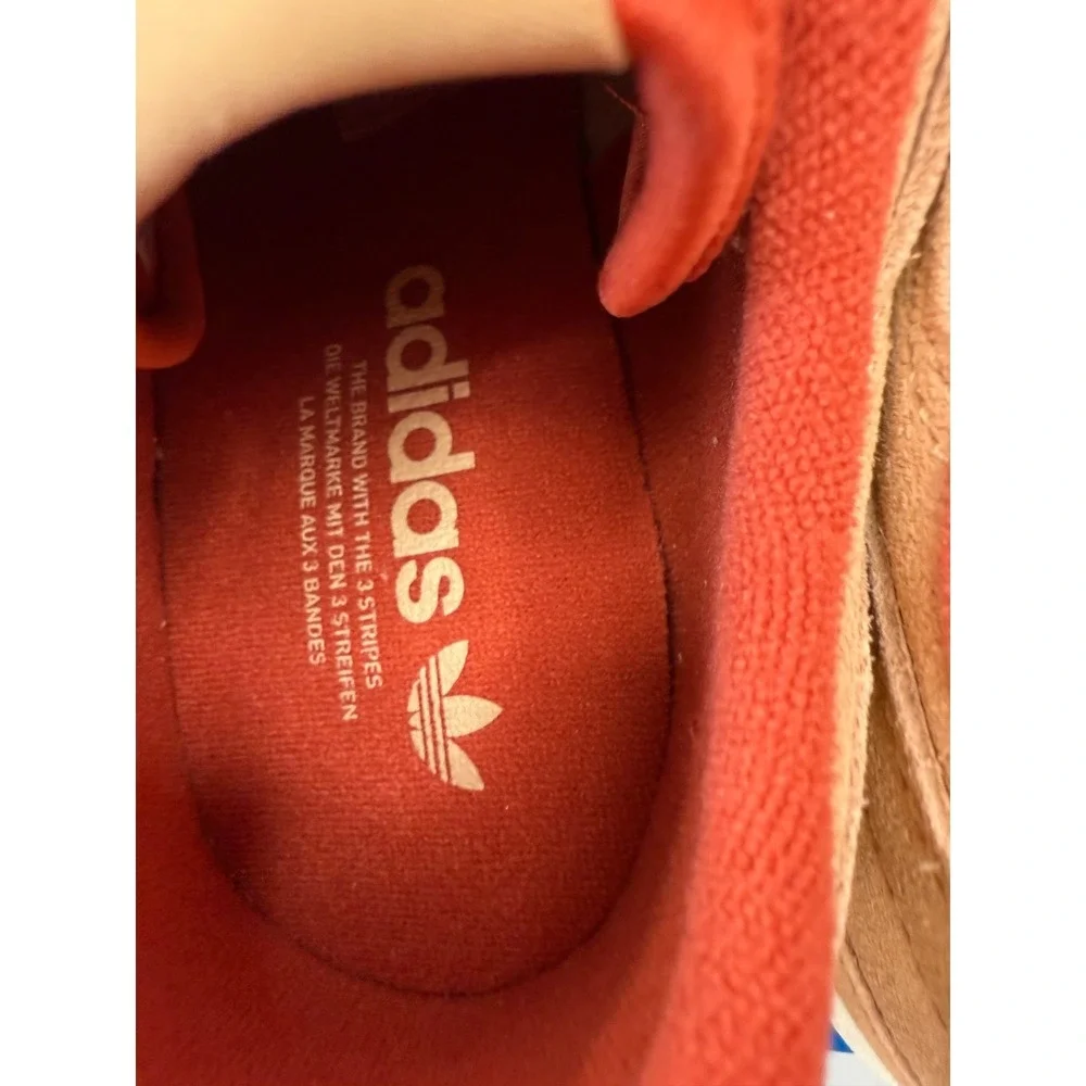 Adidas Forum Low CL Clay Red Suede Gum Sole Sneakers JS1098 Mens 8 Womens 9New
